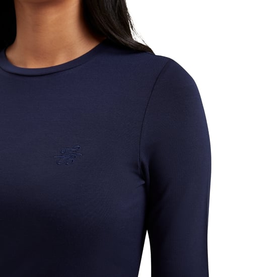 Ted Baker Casy Fitted Half Sleeve Chest Branded Navy T-shirt - Image 3
