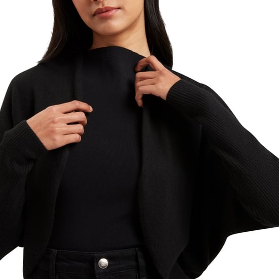 Ted Baker Gabrlaa Circular Knit Cropped Shrug Black Cardigan - Image 5