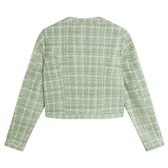 Ted Baker Koma Rose Knappbeskuren Bouclé Tail Grön Jacka - Image 2