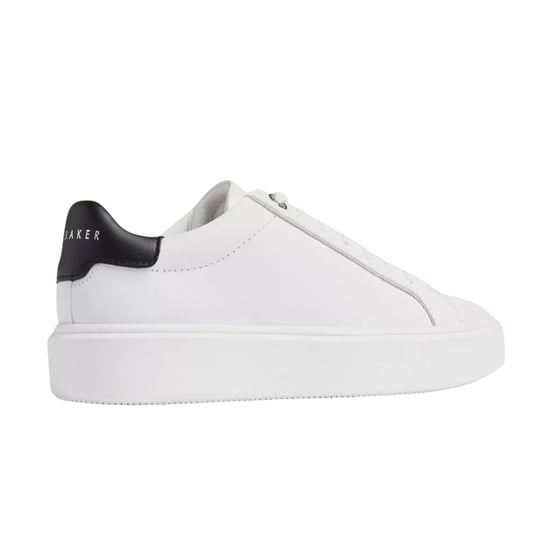 Ted Baker Lorieee Smooth Leather White Trainers - Image 3