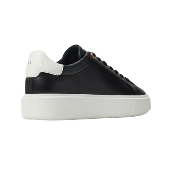 Ted Baker Lorieee Smooth Black Leather Trainers - Image 3