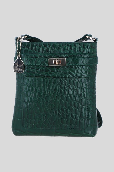 Real Leather Crossbody Bag with Adjustable Strap - Image 1