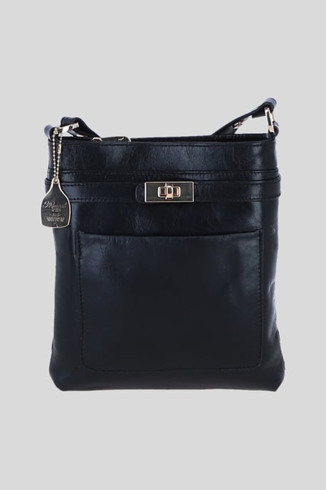 Real Leather Crossbody Bag with Adjustable Strap - Image 1