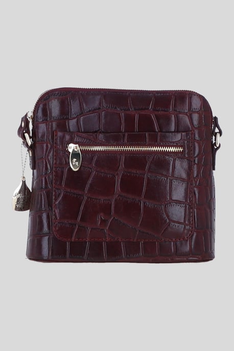 Genuine Leather Crossbody Bag with Adjustable Strap - Image 1