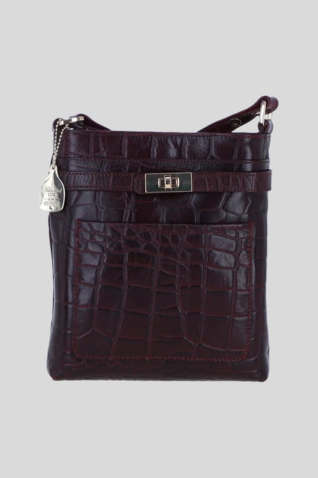 Real Leather Crossbody Bag with Adjustable Strap - Image 1