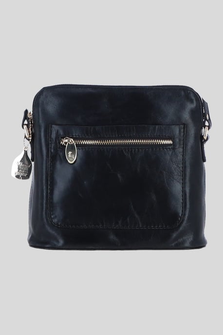 Genuine Leather Crossbody Bag with Adjustable Strap - Image 1