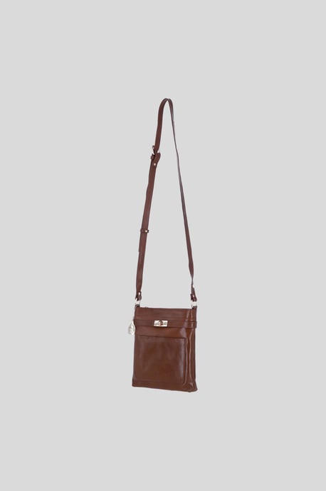 Real Leather Crossbody Bag with Adjustable Strap - Image 3