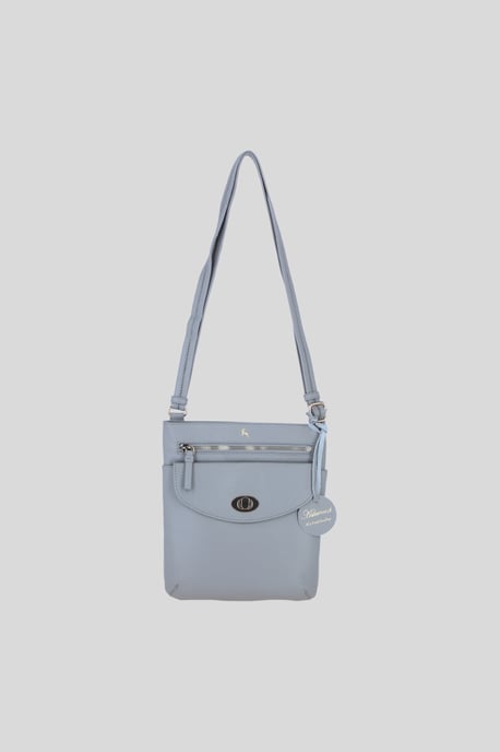 Leather Flat Crossbody Bag with Adjustable Leather Strap - Image 2