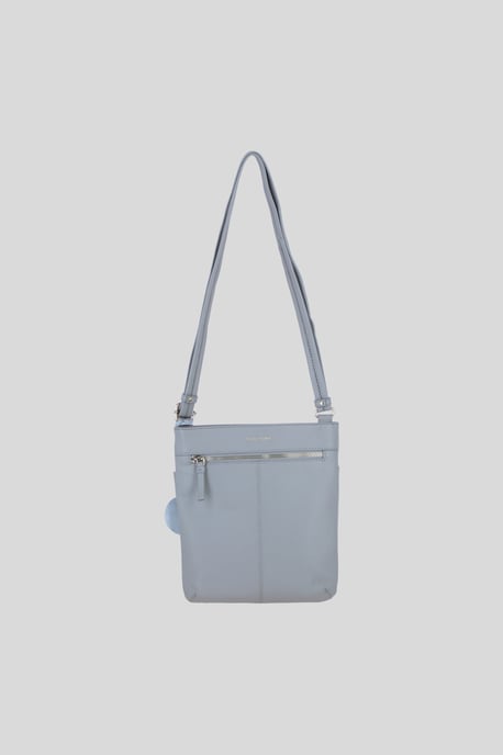 Leather Flat Crossbody Bag with Adjustable Leather Strap - Image 4
