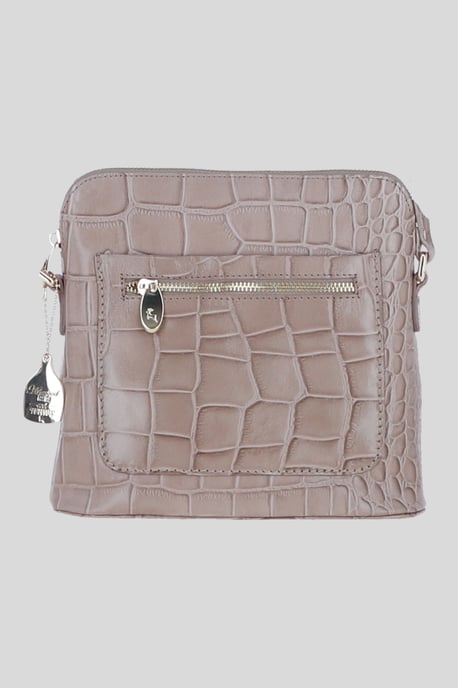 Genuine Leather Crossbody Bag with Adjustable Strap - Image 1