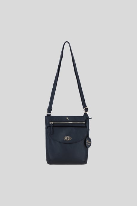 Leather Flat Crossbody Bag with Adjustable Leather Strap - Image 2