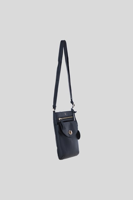 Leather Flat Crossbody Bag with Adjustable Leather Strap - Image 5