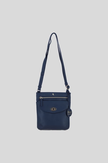 Leather Flat Crossbody Bag with Adjustable Leather Strap - Image 2