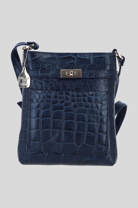 Real Leather Crossbody Bag with Adjustable Strap - Image 1