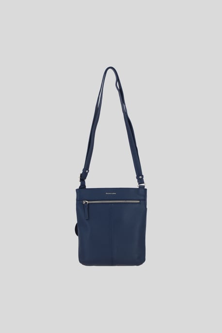 Leather Flat Crossbody Bag with Adjustable Leather Strap - Image 4