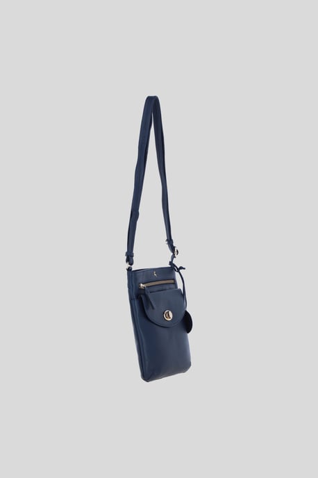 Leather Flat Crossbody Bag with Adjustable Leather Strap - Image 5