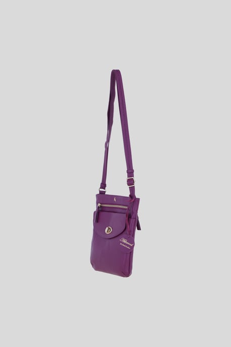 Leather Flat Crossbody Bag with Adjustable Leather Strap - Image 3