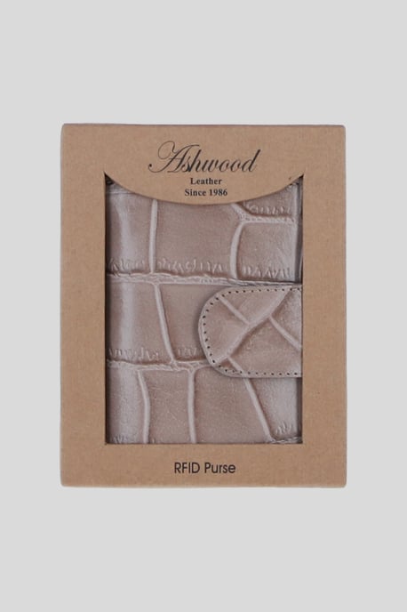 Real Leather RFID Protected Trifold Purse - Image 2