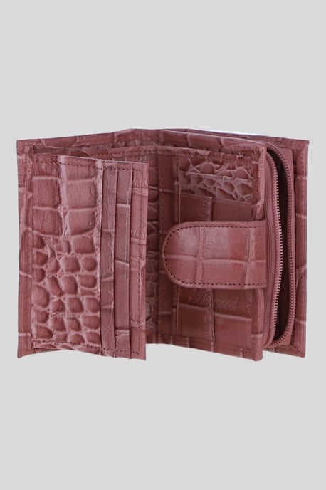 Real Leather RFID Protected Trifold Purse - Image 3