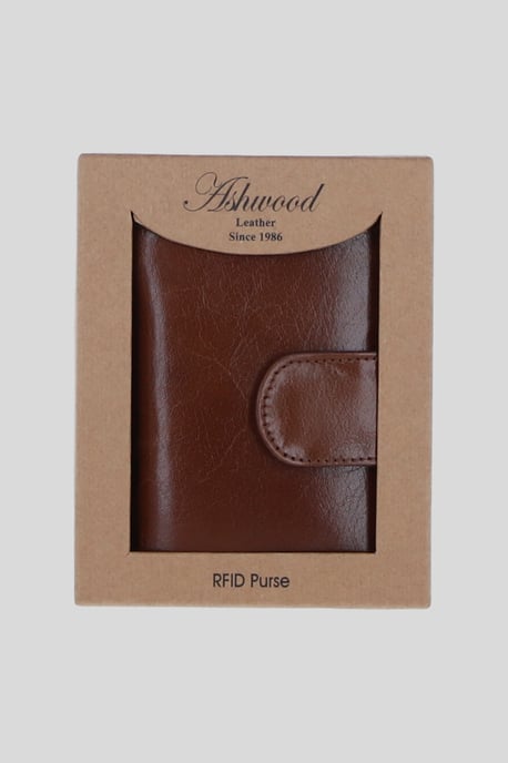 Real Leather RFID Protected Trifold Purse - Image 2