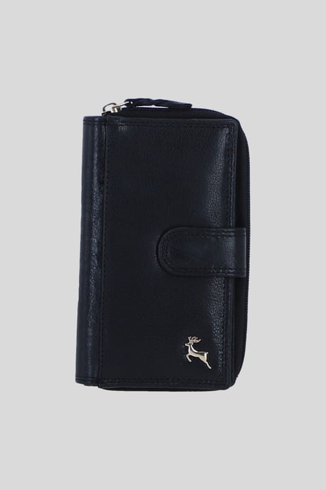 'Ashley' Real Leather Purse with Card Holders and Zip Compartment - Image 1