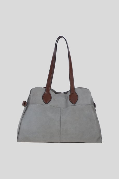 Real Suede Leather Shoulder Bag with Tassel Charm - Image 3