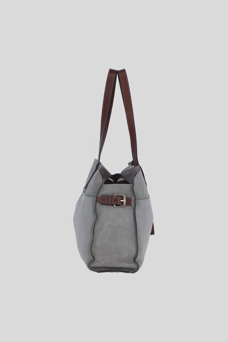 Real Suede Leather Shoulder Bag with Tassel Charm - Image 4