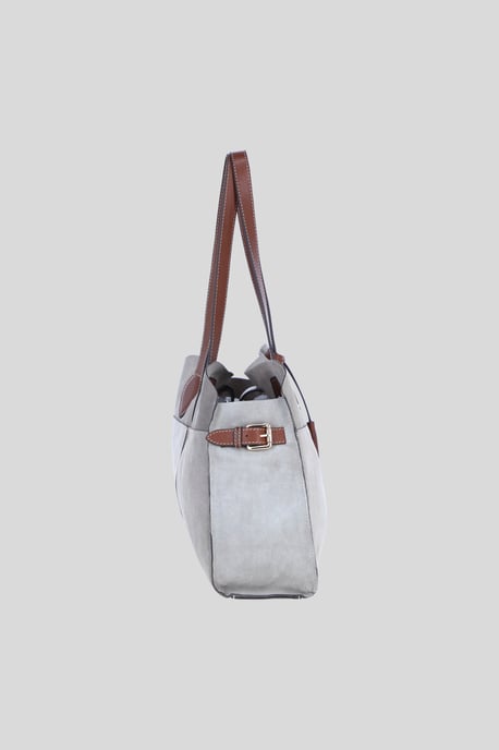 Real Suede Leather Shoulder Bag with Tassel Charm - Image 4