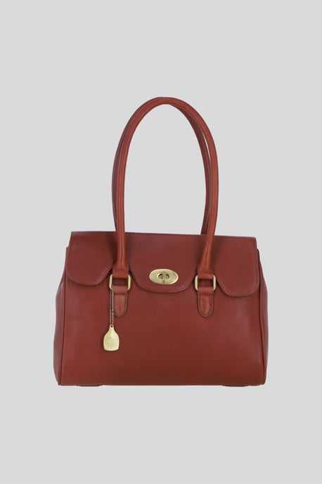 Exquisite Genuine Leather Large Shoulder Bag for Women - Image 1