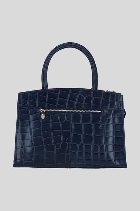 Real Leather Structured Handbag with Detachable Strap - Image 3
