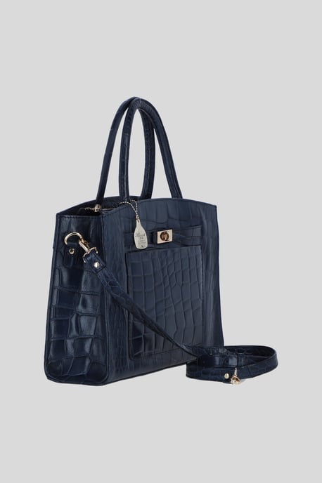Real Leather Structured Handbag with Detachable Strap - Image 4