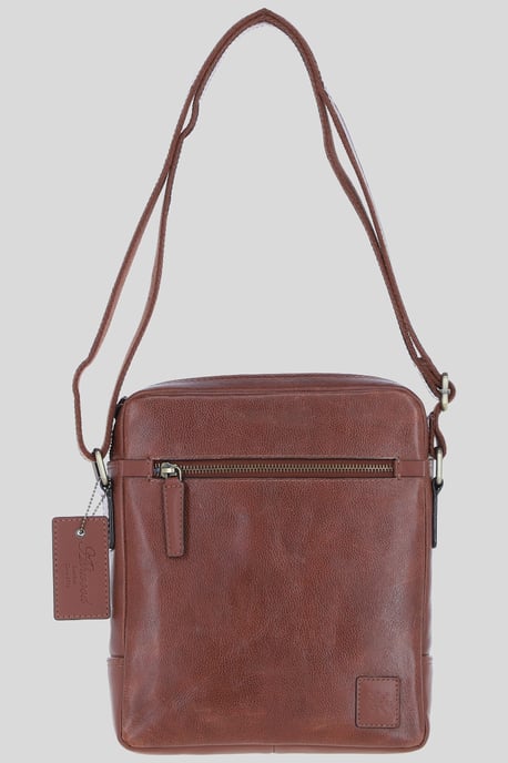 'Logan' Real Leather Messenger Bag - Image 2
