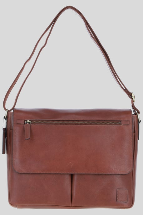'Blake' Real Leather Messenger Bag - Image 2
