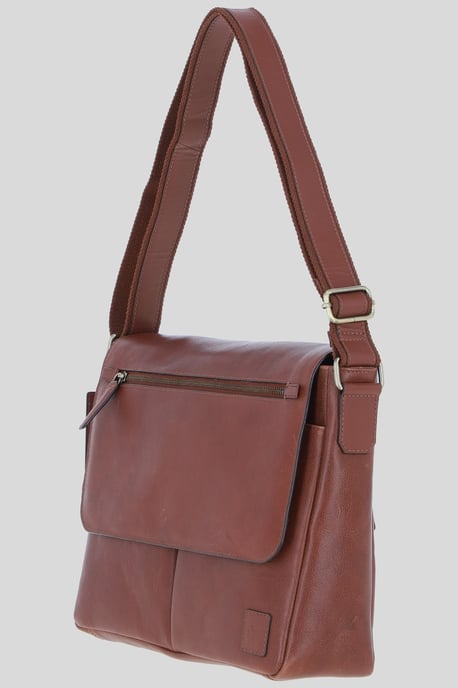 'Blake' Real Leather Messenger Bag - Image 3