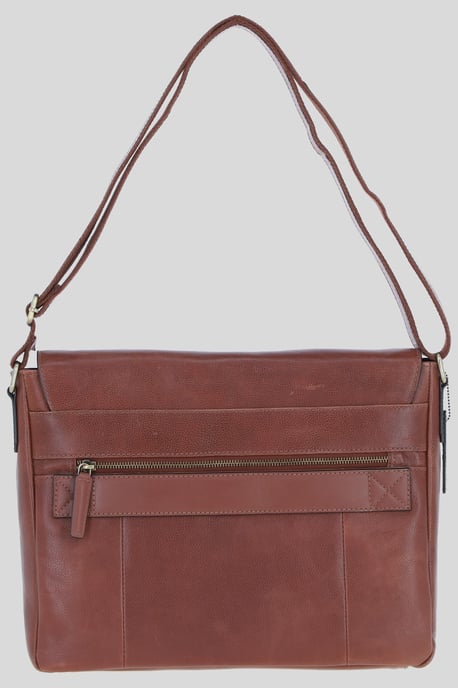 'Blake' Real Leather Messenger Bag - Image 4