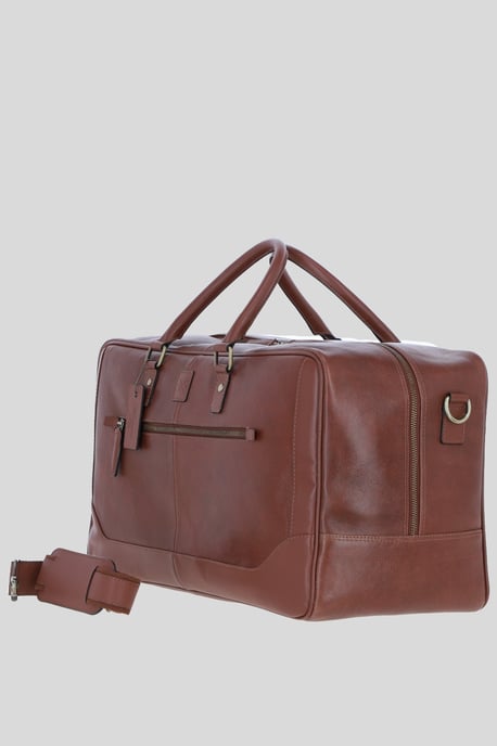 'Calvin' Real Leather Holdall Weekend Bag - Image 2