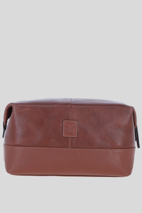 'Milo' Real Leather Washbag - Image 1