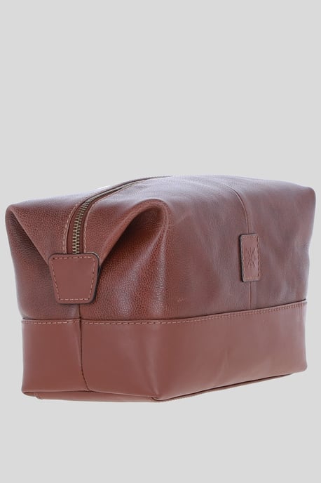 'Milo' Real Leather Washbag - Image 4