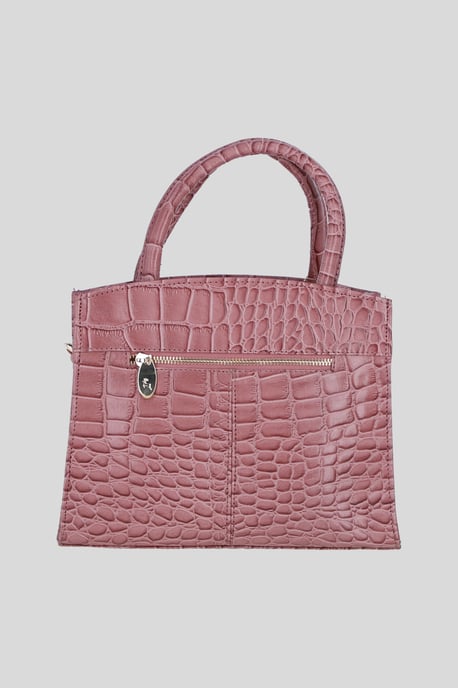 Genuine Leather Structured Handbag with Detachable Crossbody Strap - Image 3