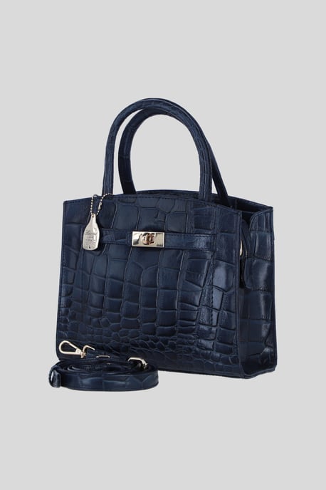 Genuine Leather Structured Handbag with Detachable Crossbody Strap - Image 2