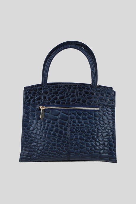 Genuine Leather Structured Handbag with Detachable Crossbody Strap - Image 3