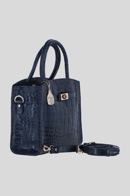 Genuine Leather Structured Handbag with Detachable Crossbody Strap - Image 4