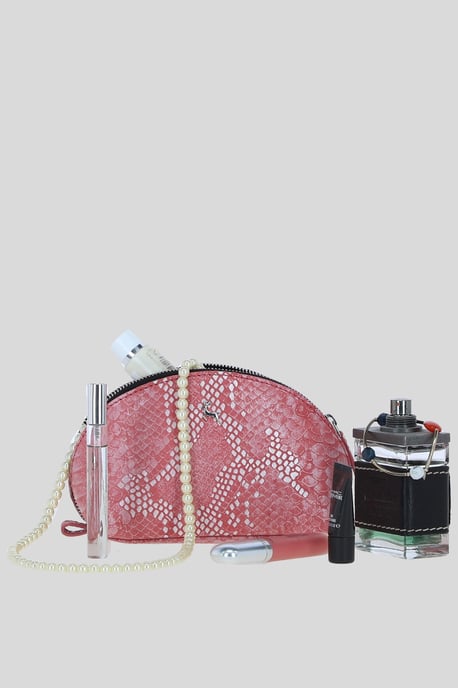 'Philippa' Real Leather Makeup Bag - Image 2