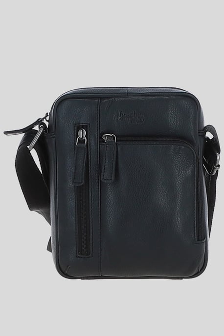 'Madrid' Compact Travel Messenger Bag With Multiple Zip Pockets And Adjustable Strap - Image 1