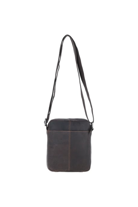 'Madrid' Compact Travel Messenger Bag With Multiple Zip Pockets And Adjustable Strap - Image 4