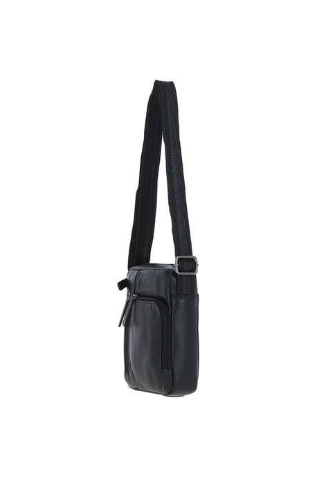 'Madrid' Compact Travel Messenger Bag With Multiple Zip Pockets And Adjustable Strap - Image 3