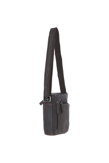 'Madrid' Compact Travel Messenger Bag With Multiple Zip Pockets And Adjustable Strap - Image 5