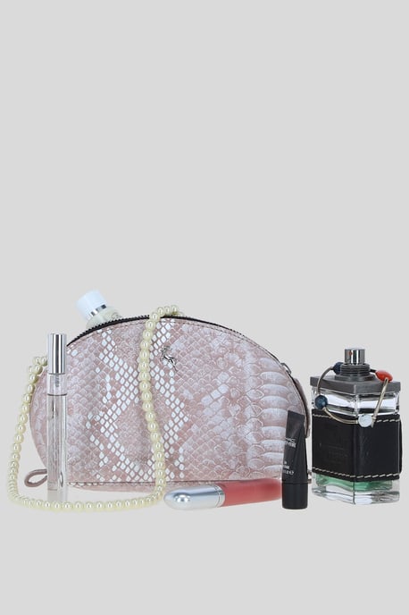 'Philippa' Real Leather Makeup Bag - Image 2