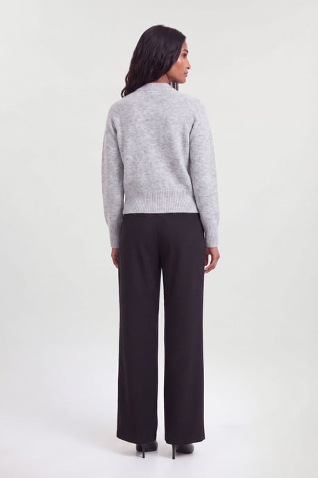 Wool Blend Cosy Knit Bomber Jacket - Image 2