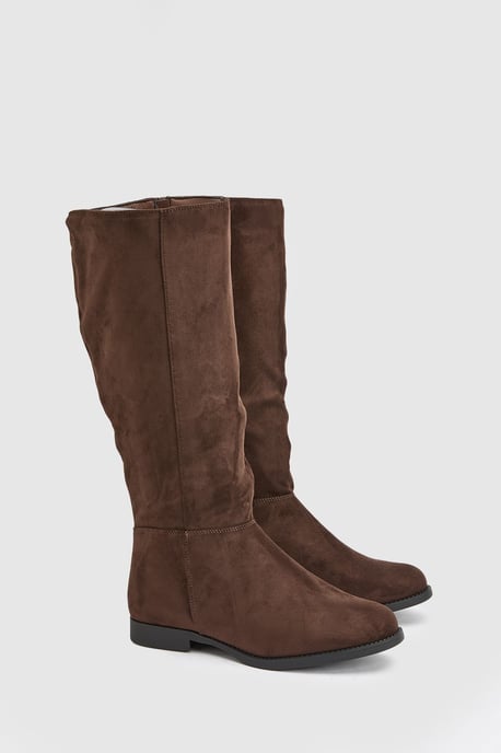 Karla Knee High Flat Boots - Image 1